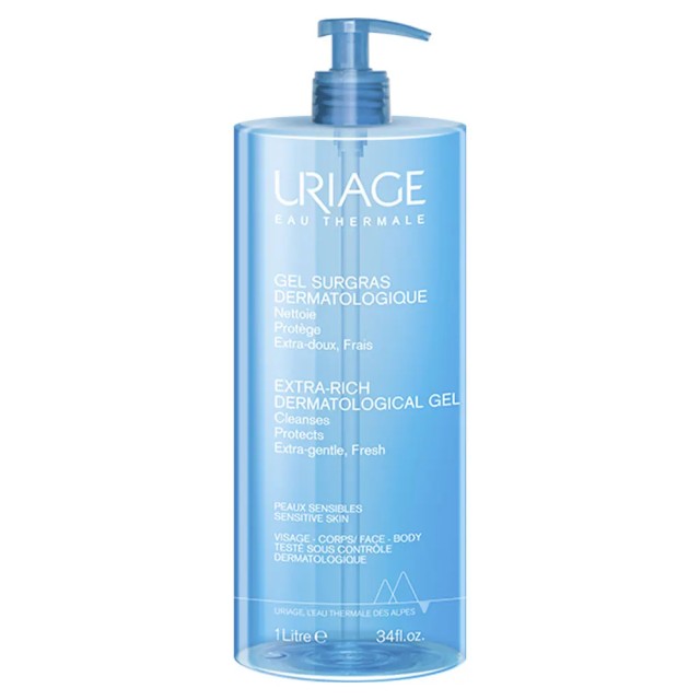 Uriage Dermatological Extra-Rich Cleansing Gel Πλούσιο Τζελ Καθαρισ...
