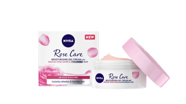 Nivea Rose Care Moisturizing Gel Cream Ενυδατική Κρέμα Προσώπου με Ροδόνερο, 50ml