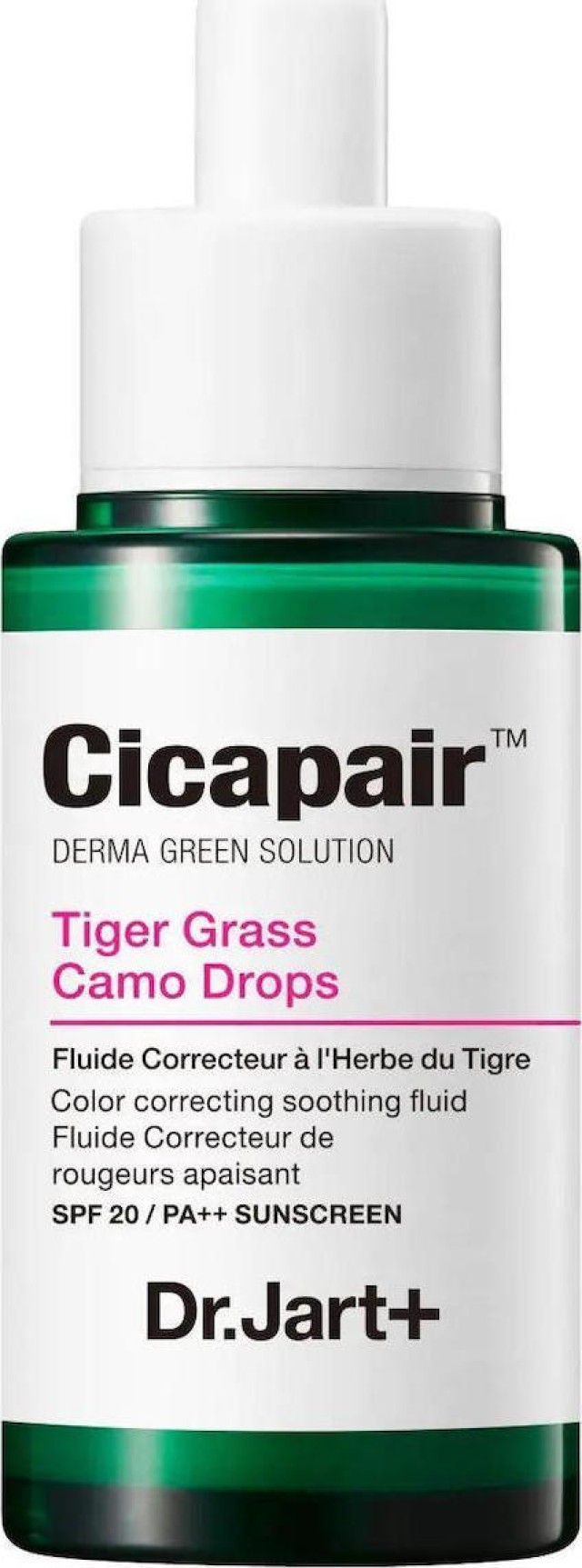Dr. Jart+ Cicapair Tiger Grass Camo Drops SPF35 Καταπραϋντικός Ορός Για Το Πρόσωπο, 30ml