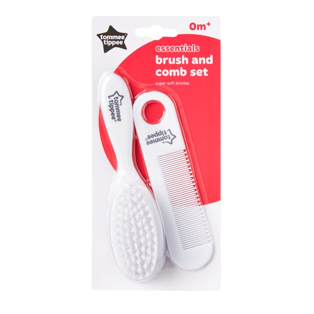 Tommee Tippee Closer To Nature Ess Baby Brush & Comb Σετ Bούρτσα & Xτένα για Μωράκια, 1τεμ