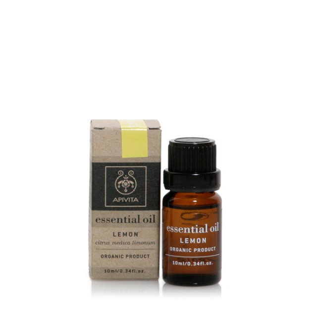 Apivita Essential Oil Lemon Αιθέριο έλαιο Λεμονιού 10ml