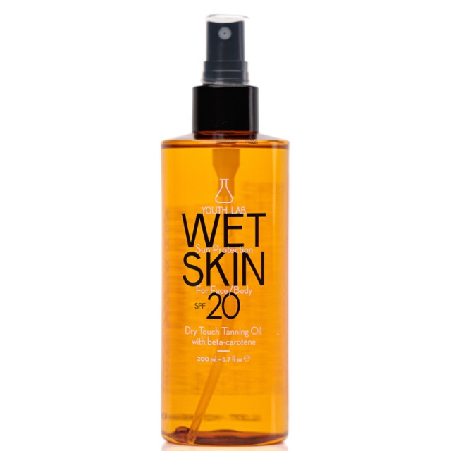 Youth Lab. Wet Skin Sun Protection SPF20 Αντηλιακό Ξηρό Λάδι για Πρ...