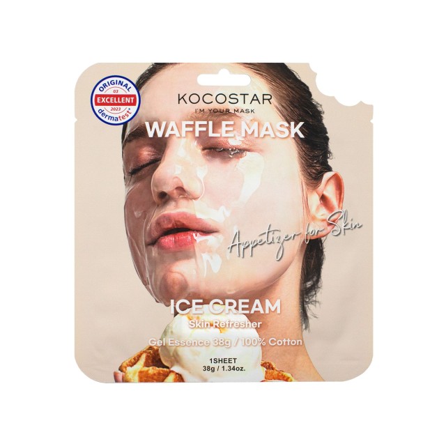 Vican Kocostar Waffle Mask Ice Cream Μάσκα Προσώπου Για Ευαίσθητες Επιδερμίδες, 40g