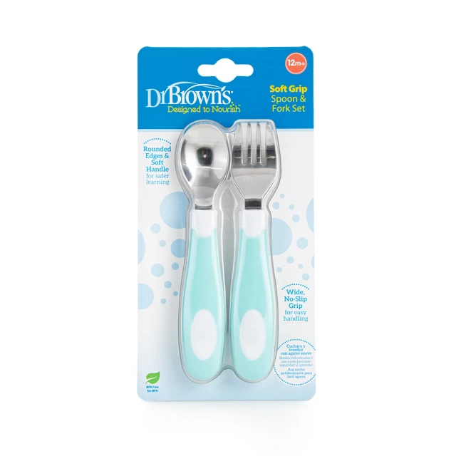 Dr. Browns Baby Set with Metal Fork for 12+ months 2pcs