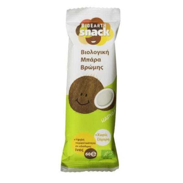 Bioearth Βιολογική Μπάρα Βρώμης Γεύση Καρύδα, 60gr