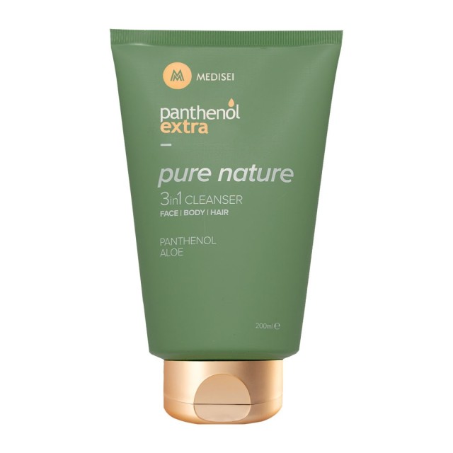 Panthenol Extra Pure Nature 3in1 Cleanser Καθαριστικό για Πρόσωπο, Σώμα και Μαλλιά, 200ml