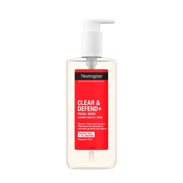 Neutrogena Clear & Defend+ Facial Wash, 2...