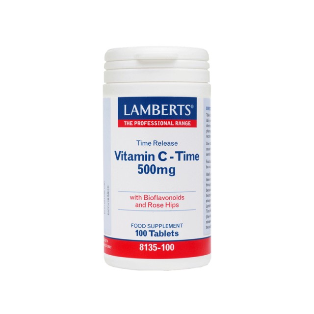 Lamberts Vitamin C Time Release 500mg, 100 Ταμπλέτες