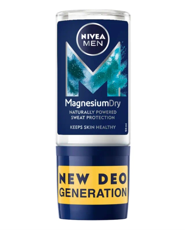 Nivea Men Deo Magnesium Dry Fresh Roll-On Ανδρικό Αποσμητικό 48ωρης Προστασίας, 50ml
