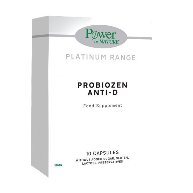 Power Health Platinum Range Probiozen Anti-D Συμπλήρωμα Διατροφής Με Προβιοτικά, 10 Κάψουλες