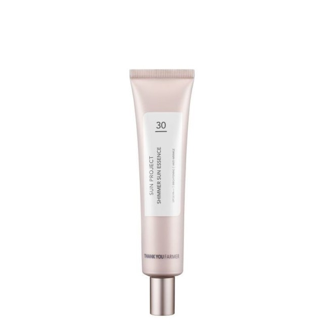 Thank You Farmer Sun Project Shimmer Sun Essence Spf30 Αντηλιακό με Λευκαντικές και Αντιγηραντικές Ιδιότητες, 40ml