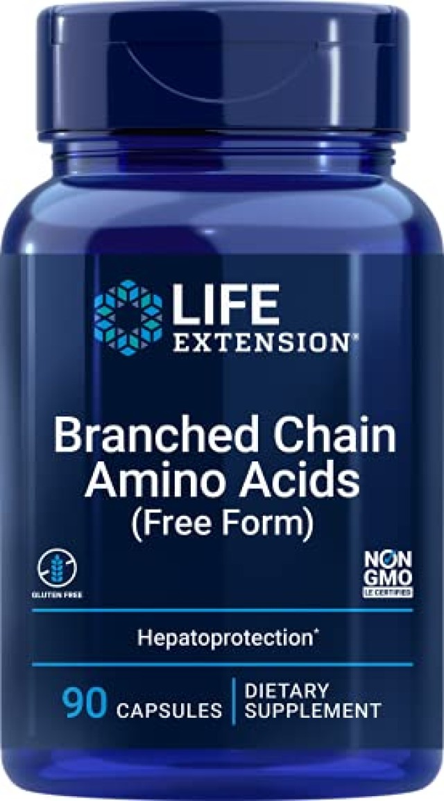 Life Extension Branched Chain Amino Acid Συμπλήρωμα Διατροφής Με Αμινοξέα Για Την Αθλητική Απόδοση Και Την Λειτουργία Του Εγκεφάλου, 90 Κάψουλες