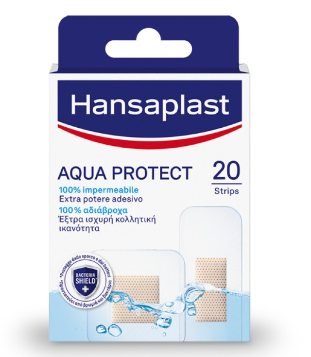 Hansaplast Aqua Protect Αδιάβροχα Αυτοκόλλητα Επιθέματα, 20 Τεμάχια