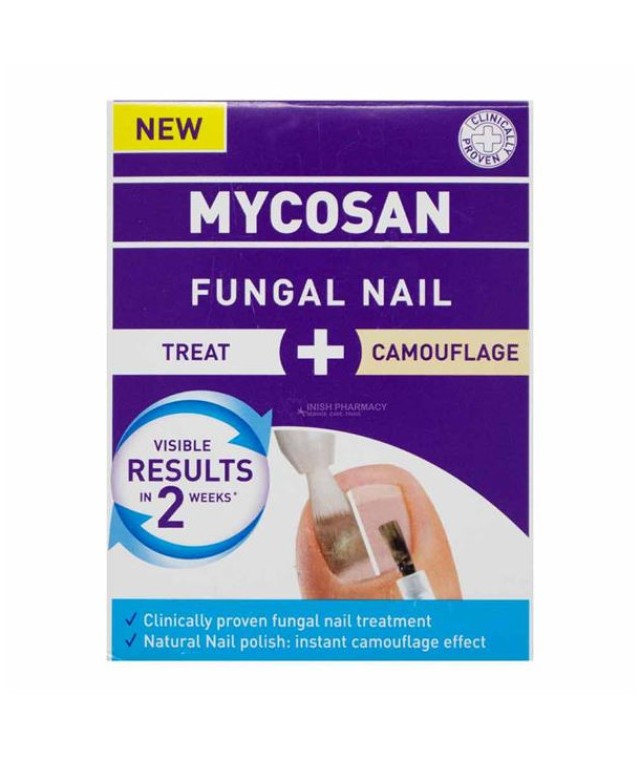 Mycosan Fungal Nail Treatment + Camouflage Kit Θεραπευτικό Κιτ Για Την Αντιμετώπιση Των Μυκήτων Των Νυχιών Του Ποδιού Με Ειδικό Καλυπτικό Βερνίκι, 1 Τεμάχιο