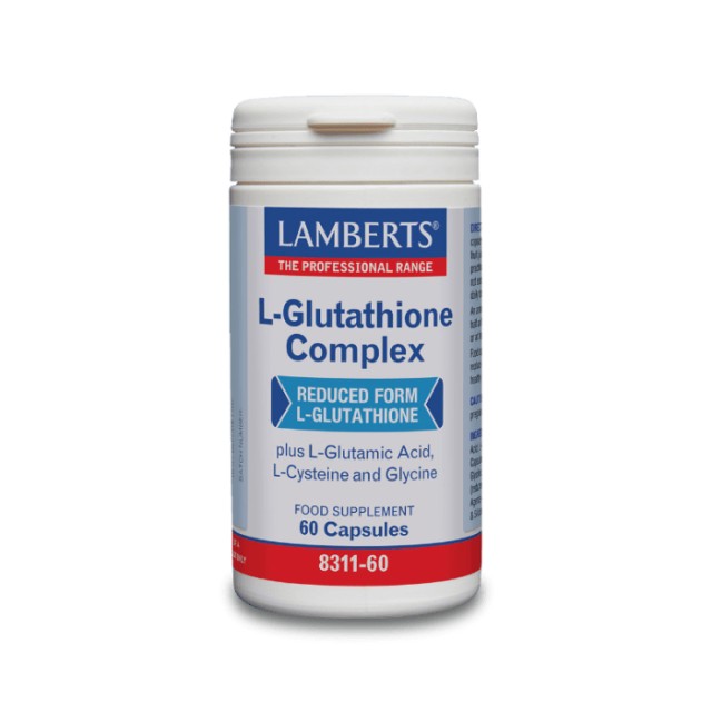 Lamberts L-Glutathione Complex Σύμπλεγμα Γλουταθειόνης, 60 Κάψουλες