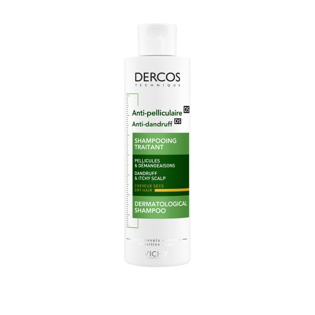 Vichy Dercos Anti Dandruff Shampoo Αντιπιτυριδικό Σαμπουάν Για Ξηρά Μαλλιά, 200ml