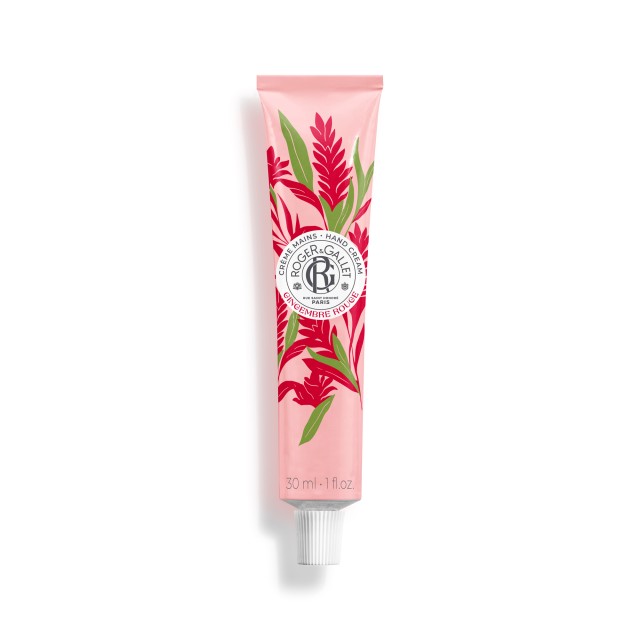 Roger&Gallet Gingembre Rouge Ενυδατική Κρέμα Χεριών Με Άρωμα Τζίντζερ & Ροζ Μούρων, 30ml