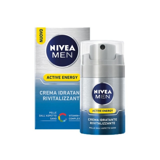 Nivea Men Skin Active Energy Cream Ανδρική Ενυδατική Κρέμα Προσώπου, 50ml