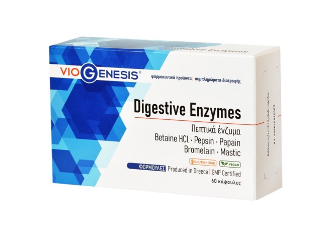 Viogenesis Digestive Enzymes, 60 Κάψουλες