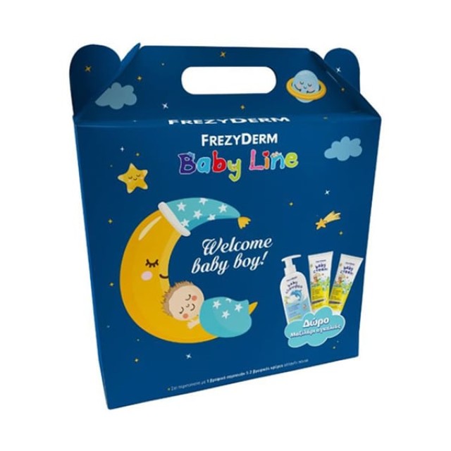 Frezyderm Baby Line Boy Set Baby Shampoo 300ml + Baby Cream 175ml 2τμχ + ΔΩΡΟ Μαξιλάρι Αγκαλιάς