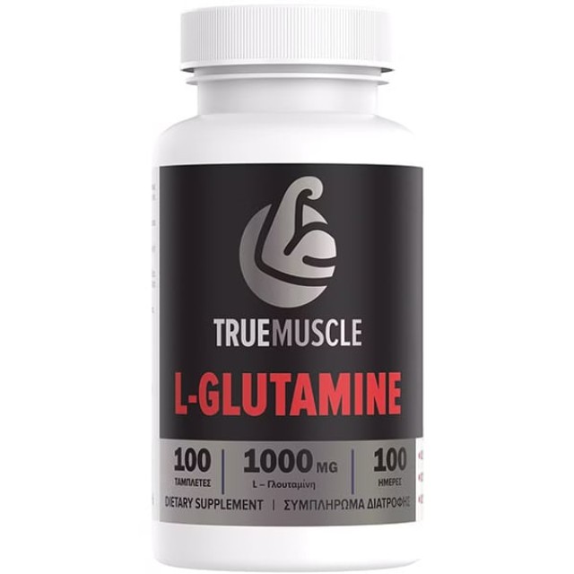 Truemuscle L-Glutamine 1000mg Συμπλήρωμα Διατροφής με L-Γλουταμίνη,...