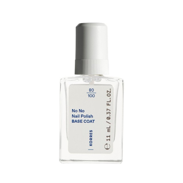 Korres No No Nail Polish Base Coat Διαφανής Βάση, 11ml