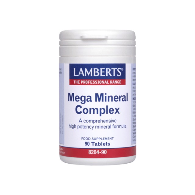 Lamberts Mega Mineral Complex Συμπλήρωμα Διατροφής Για Την Υγεία Των Οστών, 90 Ταμπλέτες