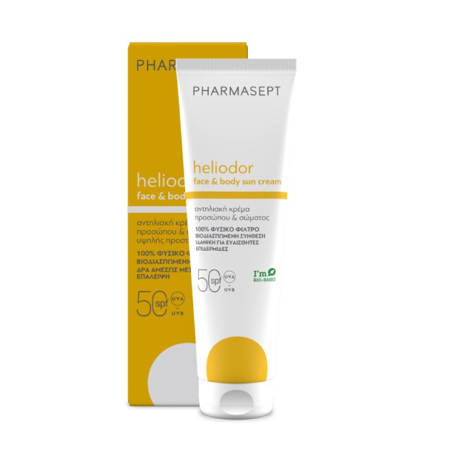 Pharmasept Heliodor Face & Body Sun Cream SPF50 Αντηλιακή Κρέμα Προσώπου & Σώματος, 150 ml