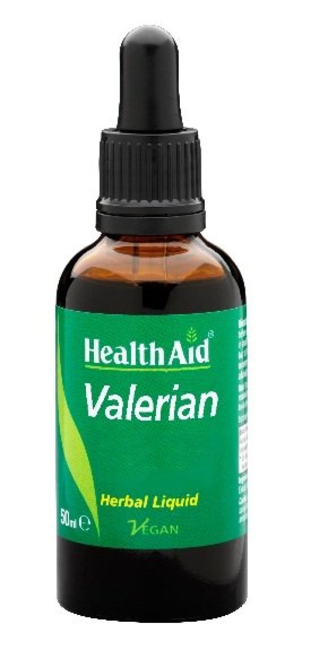 Health Aid Valerian Συμπλήρωμα Διατροφής με Βαλεριάνα για Καταπολέμηση της Αϋπνίας & του Άγχους, 50ml
