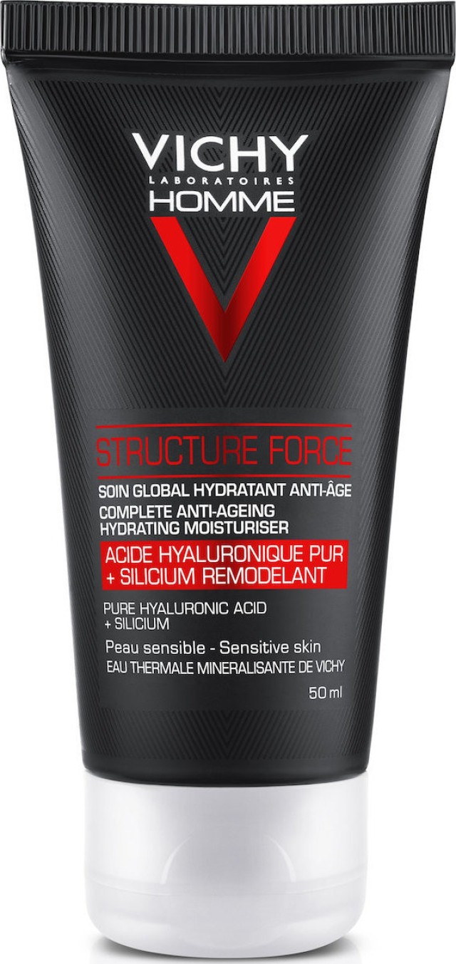 Vichy Homme Structure Force Αντιγηραντική Κρέμα Προσώπου Για Άνδρες, 50ml