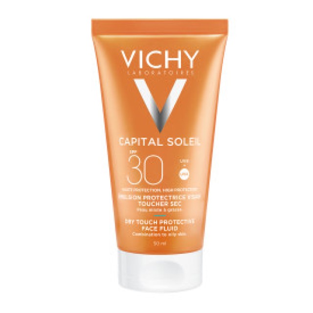Vichy Capital Soleil Mattifying Face Dry Touch SPF30 Αντηλιακή Κρέμα Προσώπου Για Ματ Αποτέλεσμα, 50ml