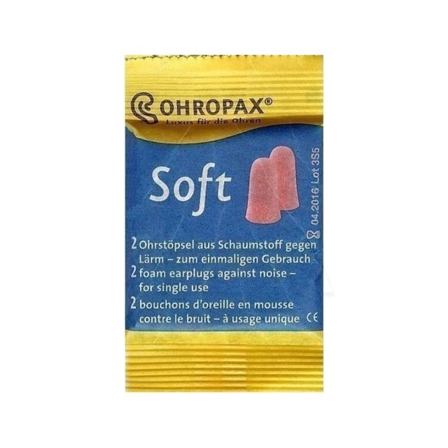 Ohropax Soft Αφρώδεις Ωτοασπίδες, 2 τμχ