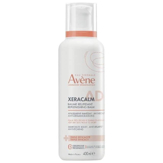 Avene Eau Thermale Xeracalm AD Balm Αναπλήρωσης Λιπιδίων, 400ml