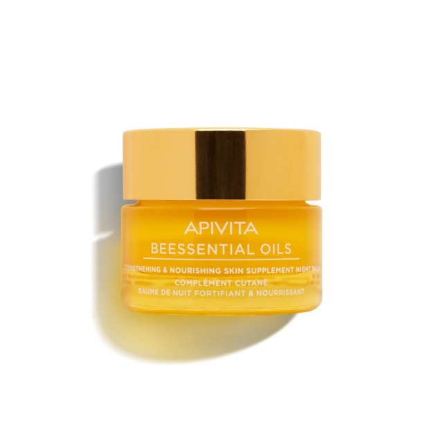 Apivita Beessential Oils Night Balm Προσώπου Νύχτας Συμπλήρωμα Ενδυνάμωσης και Θρέψης 15ml