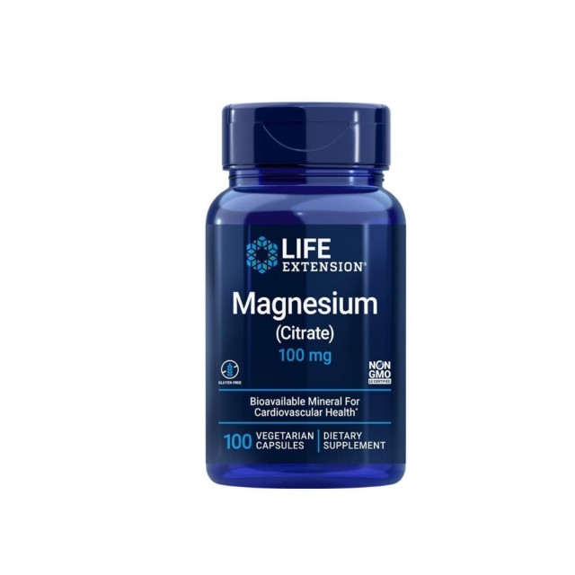Life Extension Magnesium Citrate 100mg, 100 φυτικές κάψουλες