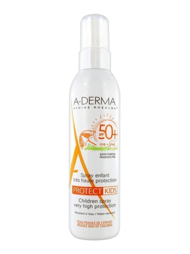 A-Derma Protect Kids Spray Enfant Tres Haute Protection SPF50+ Παιδικό Αντηλιακό Σπρέι Πολύ Υψηλής Προστασίας, 200ml