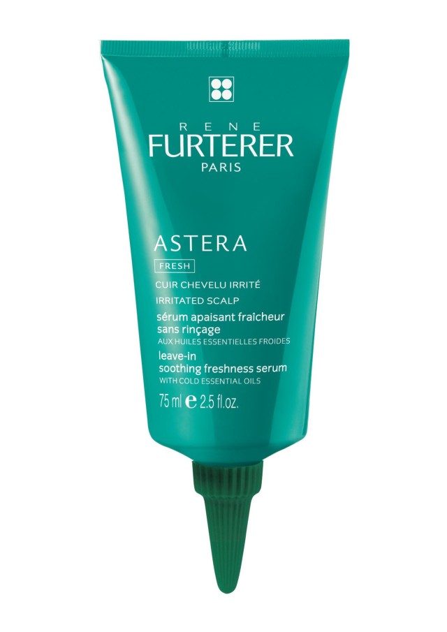 Rene Furterer Astera Fresh Καταπραϋντικός Ορός Χωρίς Ξέπλυμα για Ερεθισμένο Τριχωτό, 75ml