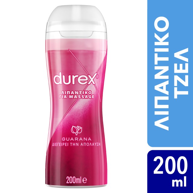 Durex Play Massage 2 in 1 Guarana Gel Λιπαντικό Τζελ, 200ml