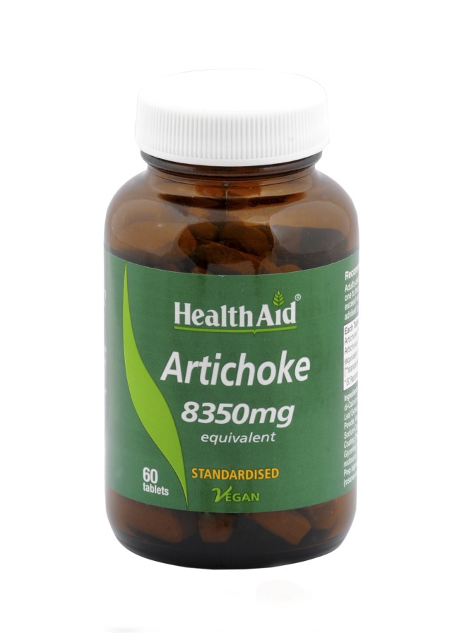 Health Aid Artichoke 8350mg Συμπλήρωμα Διατροφής με Εκχύλισμα Αγκινάρας για Υγιές Πεπτικό, 60 Ταμπλέτες