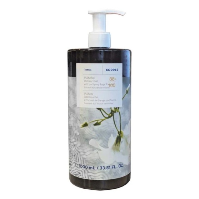 Korres Showergel Jasmine Αφρόλουτρο Γιασεμί, 1000ml