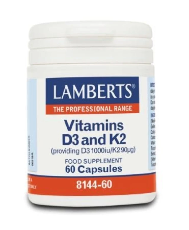 Lamberts Vitamin D3 1000iu & K2 90µg, 60 Capsules