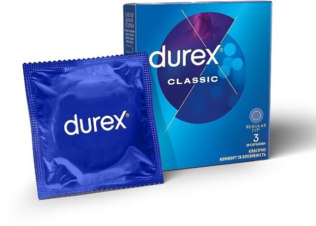 Durex Classic  Προφυλακτικά, 3 τμχ