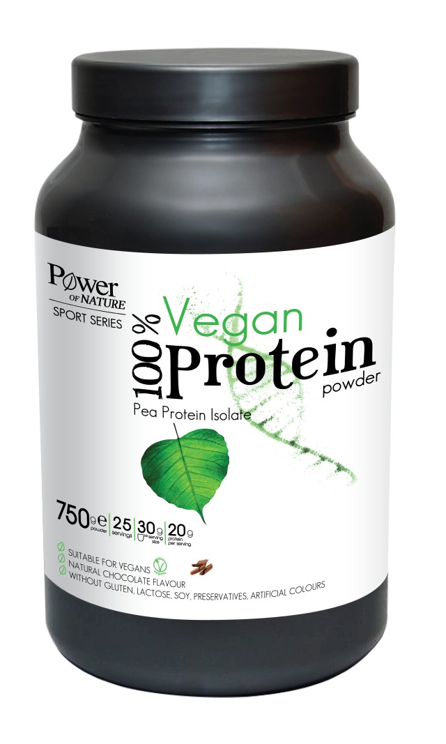 Power Of Nature Sport Series 100% Vegan Protein Σοκολάτα, 750gr