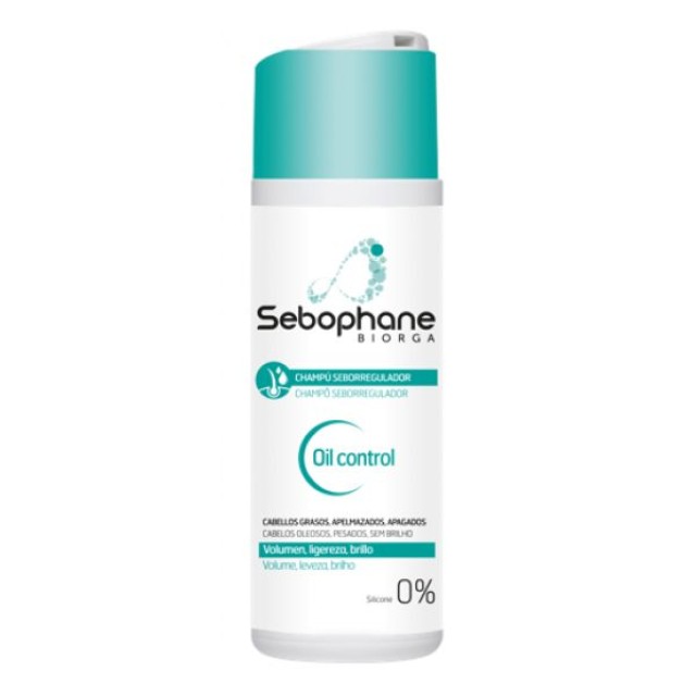 Biorga Sebophane Oil Control Seboregulating Shampoo Σμηγματορυθμιστικό Σαμπουάν Για Λιπαρά Μαλλιά, 200ml