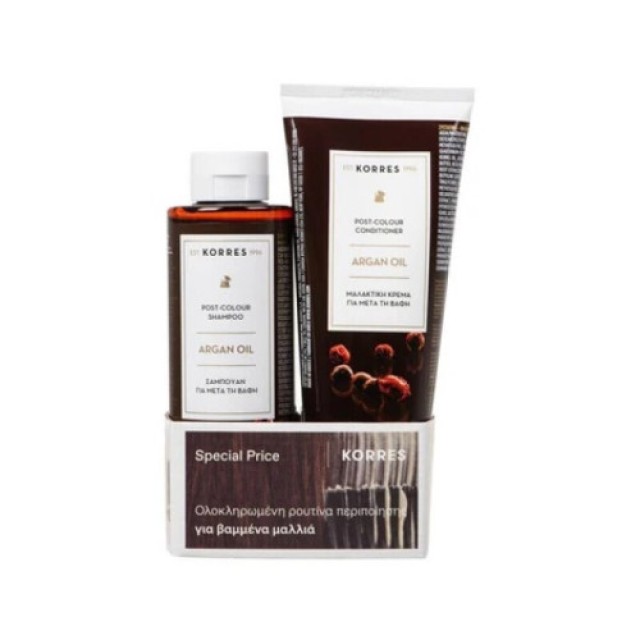 Korres Promo Argan Oil Post - Colour Shampoo 250ml & Conditioner 200ml