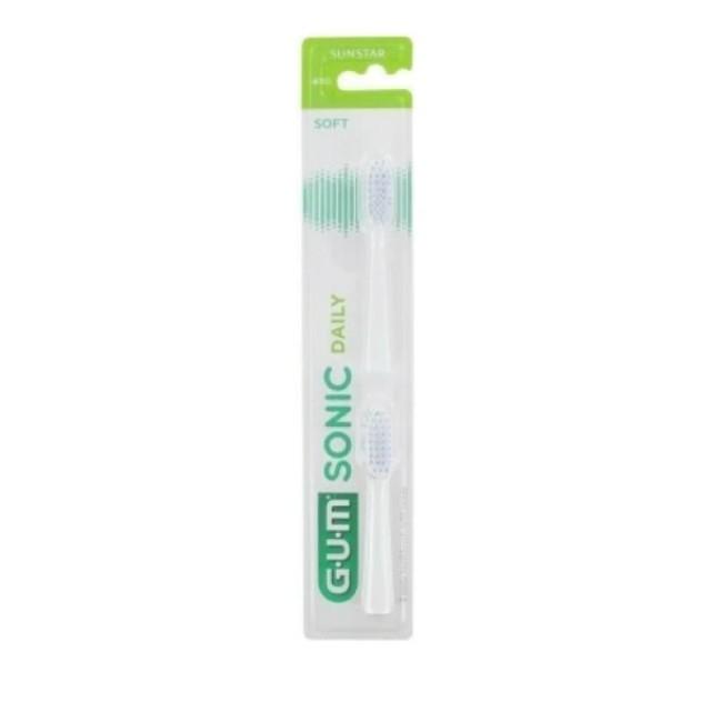 Gum Sonic Daily Soft 4110 Ανταλλακτικές Κεφαλές για Ηλεκτρική Οδοντ...