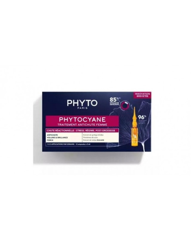 Phyto Phytocyane Reactional Hair Loss Αγωγή για την Αντιδραστική Γυ...
