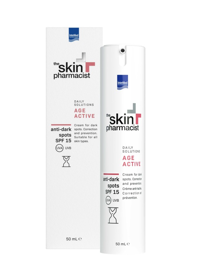 The Skin Pharmacist Αge Active Anti Dark Spots SPF15 Κρέμα Προσώπου για Δυσχρωμίες - Πανάδες, 50ml