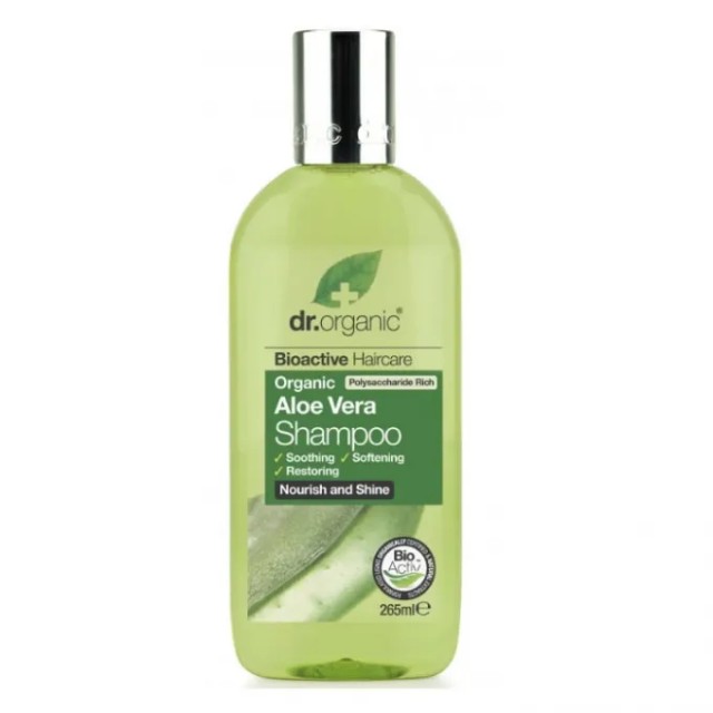Dr. Organic Aloe Vera Shampoo Σαμπουάν με Βιολογική Αλόη Βέρα, 265ml