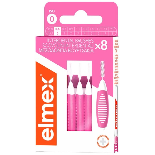 Elmex Interdental Brush Size 0 / 0.6mm Μεσοδόντια Βουρτσάκια για Εμ...